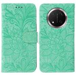 For Honor Magic7 Lite / X9c Lace Flower Embossing Flip Leather Phone Case(Green)
