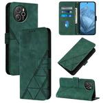 For Blackview Shark 8 Crossbody 3D Embossed Flip Leather Phone Case(Green)