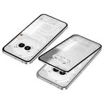 For Nothing Phone 2a Snap Buckle Metal Frame Frosted Phone Case(Silver)