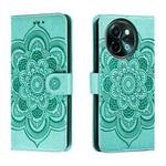 For vivo Y38 Sun Mandala Embossing Pattern Phone Leather Case(Green)
