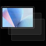 For AGM Pad 11 / Fossibot Tab 12 2pcs 9H 0.3mm Explosion-proof Tempered Glass Film