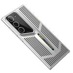 For Samsung Galaxy S22+ 5G Blade Cooling PC Full Coverage Phone Case(Titanium Silver)