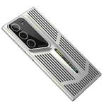 For Samsung Galaxy S23+ 5G Blade Cooling PC Full Coverage Phone Case(Titanium Silver)