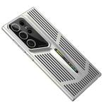 For Samsung Galaxy S23 Ultra 5G Blade Cooling PC Full Coverage Phone Case(Titanium Silver)