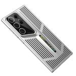 For Samsung Galaxy S25 Ultra 5G Blade Cooling PC Full Coverage Phone Case(Titanium Silver)