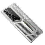 For Samsung Galaxy S25+ 5G Blade Cooling PC Full Coverage Phone Case(Titanium Silver)