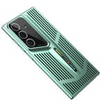 For Samsung Galaxy S25+ 5G Blade Cooling PC Full Coverage Phone Case(Cyan)