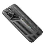 For iPhone 12 Pro Max Blade Cooling PC Full Coverage Phone Case(Graphite Black)