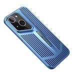 For iPhone 14 Blade Cooling PC Full Coverage Phone Case(Blue)