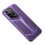 For iPhone 14 Plus Blade Cooling PC Full Coverage Phone Case(Dark Purple)