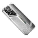 For iPhone 14 Pro Blade Cooling PC Full Coverage Phone Case(Titanium Silver)