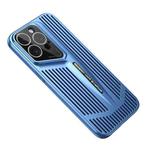For iPhone 14 Pro Blade Cooling PC Full Coverage Phone Case(Blue)