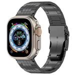 For Apple Watch Ultra 2 49mm Five-bead Safety Buckle Titanium Alloy Watch Band(Black)