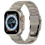 For Apple Watch Ultra 2 49mm Five-bead Safety Buckle Titanium Alloy Watch Band(Titanium)