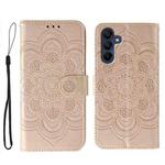 For Samsung Galaxy A16 / A26 Sun Mandala Embossing Pattern Phone Leather Case(Rose Gold)