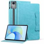 For Lenovo Xiaoxin Pad Pro 12.7 2025 Cat Buckle Leather Tablet Case(Sky Blue)