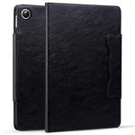 For Huawei MediaPad M5 Lite 8.0 inch Cat Buckle Leather Smart Tablet Case(Black)