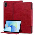 For Honor Pad X8a Cat Buckle Leather Tablet Case(Red)