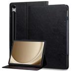 For Samsung Galaxy Tab S9 FE / S9 / S8 / S7 Cat Buckle Leather Smart Tablet Case(Black)