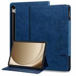 For Samsung Galaxy Tab S9 FE / S9 / S8 / S7 Cat Buckle Leather Smart Tablet Case(Royal Blue)