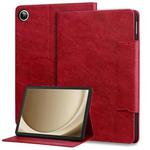 For Samsung Galaxy Tab A9+ Cat Buckle Leather Tablet Case(Red)