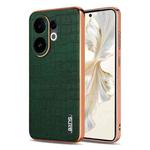For vivo S30 AZNS Electroplated Frame Crocodile Texture Full Coverage Phone Case(Green)