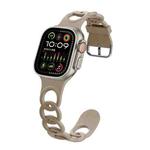 For Apple Watch Ultra 2 49mm Donut Hollow Silicone Watch Band(Walnut)