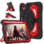 For iPad mini 2024 / mini 6 Silicone + PC Shockproof Protective Tablet Case(Black Red)