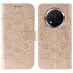 For Honor Magic7 Lite Sun Mandala Embossing Pattern Phone Leather Case(Rose Gold)