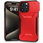 For iPhone 15 Pro Sliding Camshield Phone Case(Red)