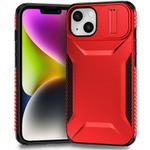 For iPhone 14 / 13 Sliding Camshield Phone Case(Red)