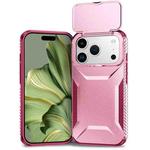 For iPhone 17 Pro Sliding Camshield Phone Case(Pink + Rose Red)