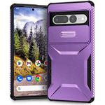 For Google Pixel 7 Pro Sliding Camshield Phone Case(Purple)