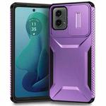 For Motorola Moto G 5G 2024 Sliding Camshield Phone Case(Purple)