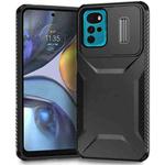 For Motorola Moto G22 2024 Sliding Camshield Phone Case(Black)