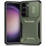 For Samsung Galaxy S23 FE 5G Sliding Camshield Phone Case(Alpine Green)
