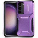 For Samsung Galaxy S23 FE 5G Sliding Camshield Phone Case(Purple)