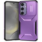 For Samsung Galaxy S24 FE 5G Sliding Camshield Phone Case(Purple)