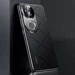 For vivo S20 Plain Leather PC Phone Case(Black)