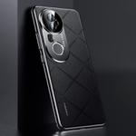 For vivo S20 Pro Plain Leather PC Phone Case(Black)
