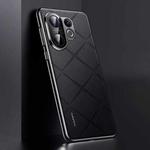 For vivo S30 Pro mini Plain Leather PC Phone Case(Black)