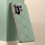 For vivo S30 Pro mini Plain Leather PC Phone Case(Green)
