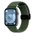 For Huawei Watch Fit3 Magnetic Folding Buckle Braided Watch Band(Green)