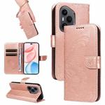 For Honor 400 Pro Global 160.8mm Swallowtail Butterfly Embossed Leather Phone Case(Rose Gold)
