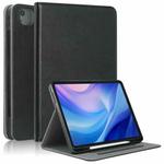 For iPad Air 13 2024 Front Stand Smart TPU Leather Tablet Case(Black)