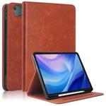 For iPad Air 13 2024 Front Stand Smart TPU Leather Tablet Case(Brown)