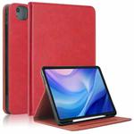 For iPad Air 13 2024 Front Stand Smart TPU Leather Tablet Case(Red)