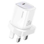 USAMS CC250 20W USB-C / Type-C GaN Fast Charger, UK Plug(White)