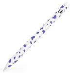 For Apple Pencil 1 Cow Pattern Stylus Silicone Protective Cover(Purple)