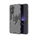 For Redmi Turbo 4 5G Magnetic Ring Holder PC + TPU Phone Case(Black)